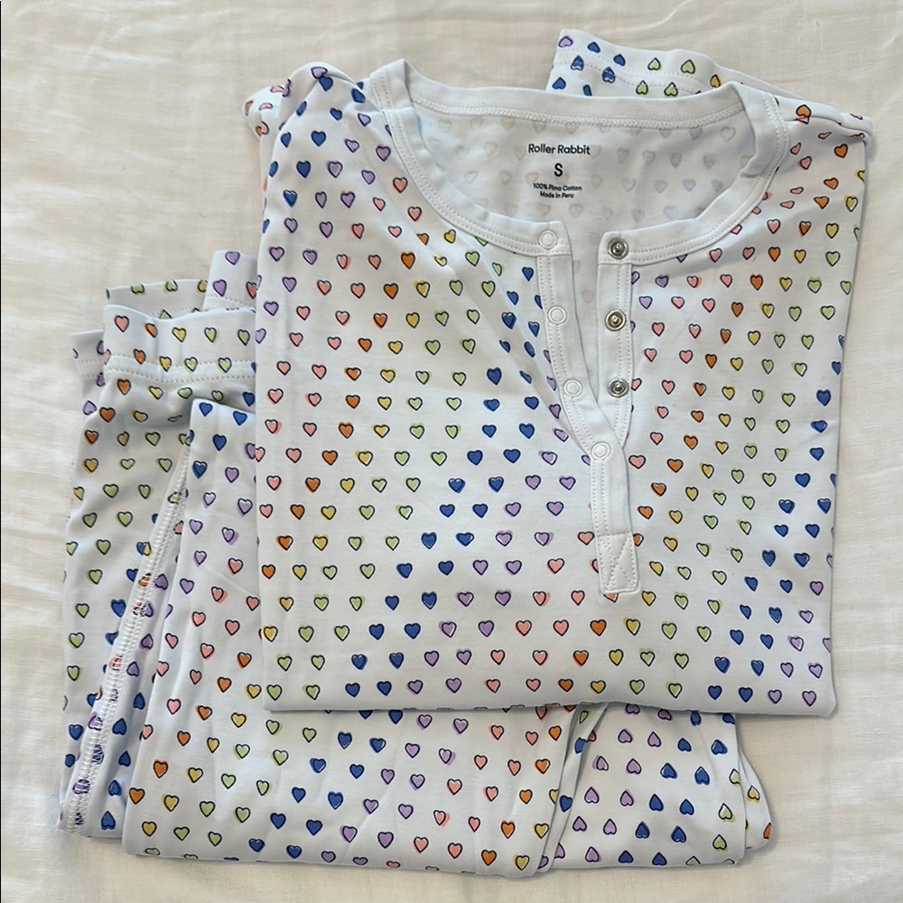 Roller Rabbit Women’s Pajamas - Disco Hearts